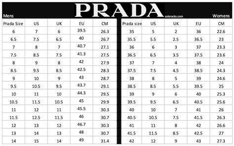 prada size chart shoe|prada size conversion.